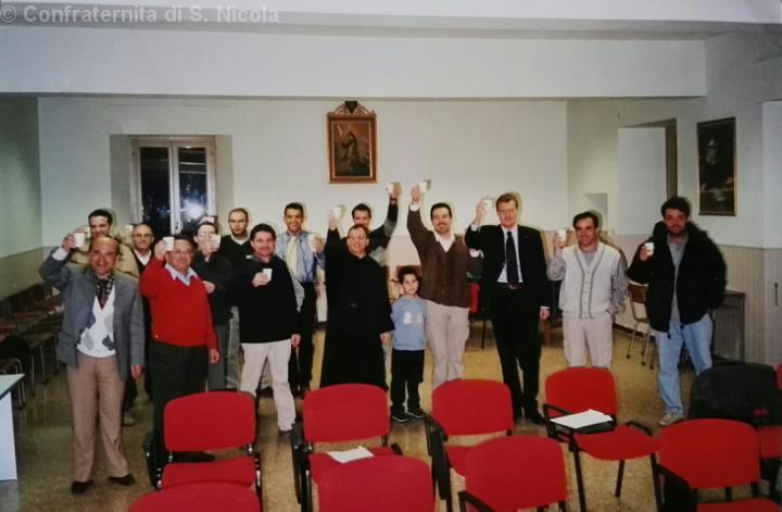 Brindisi per la elezione del primo Priore e del Consiglio della Confraternita