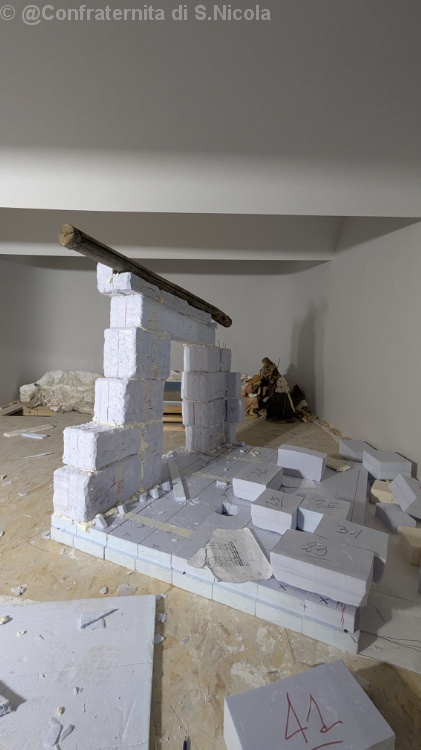 Allestimento nuovo presepe