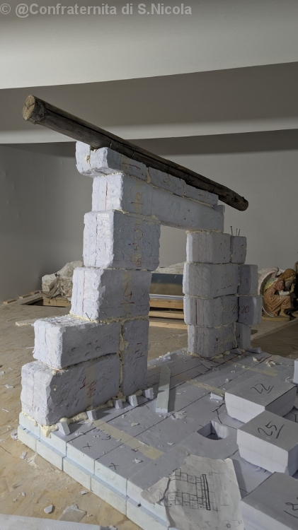 Allestimento nuovo presepe