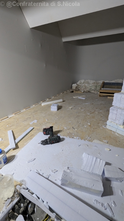 Allestimento nuovo presepe