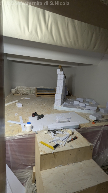 Allestimento nuovo presepe