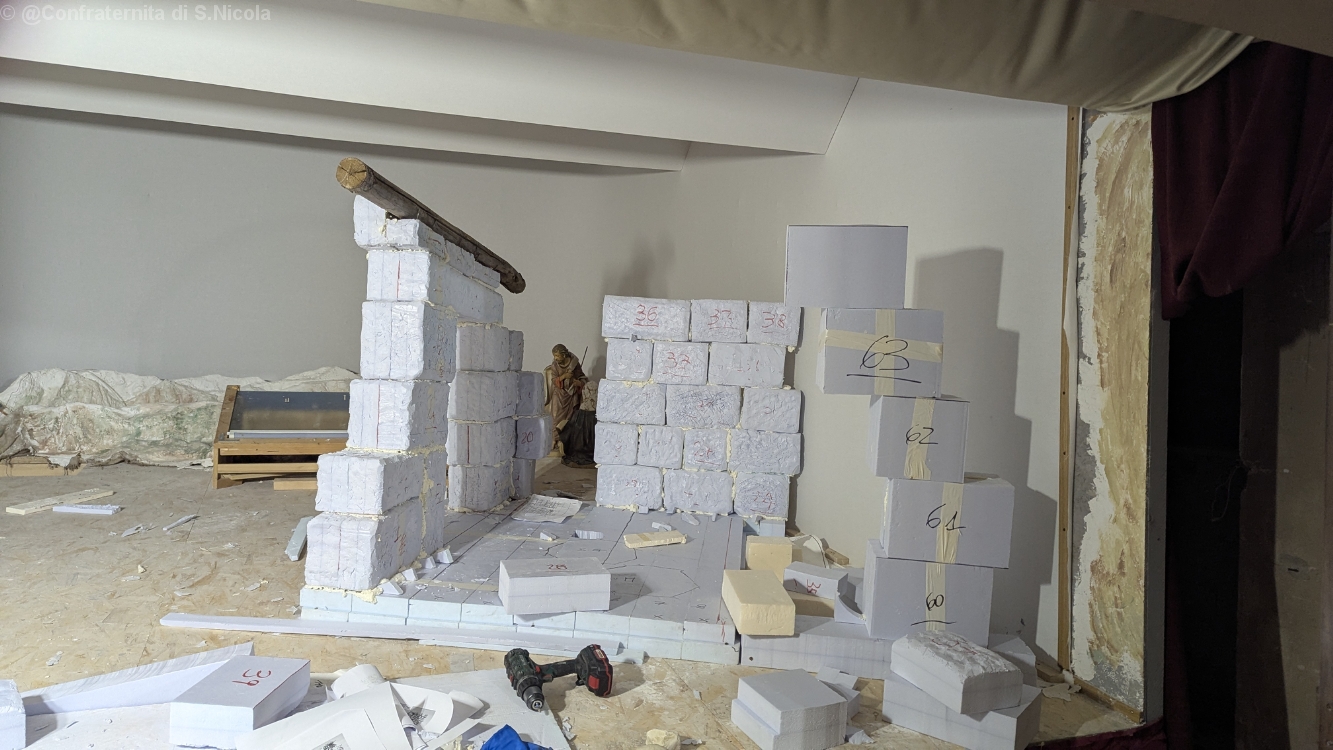 Allestimento nuovo presepe