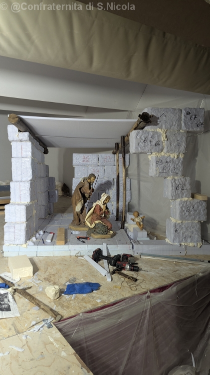 Prova dei personaggi su una scena