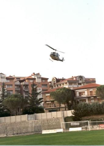 San Nicola in elicottero