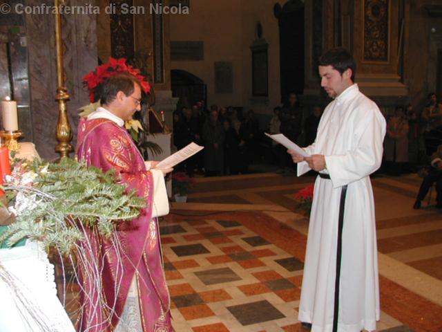 Rito di ingresso di un novizio a Confratello